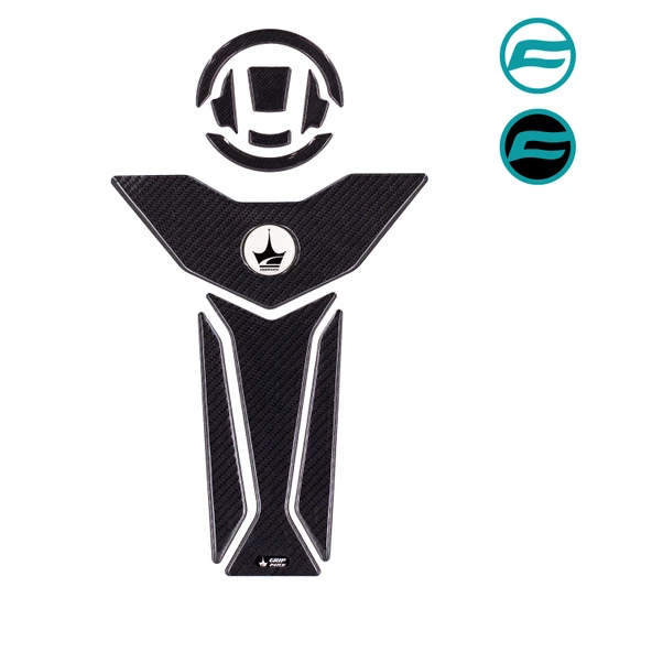 CF-450/SR İLE UYUMLU DEPO VE DEPO KAPAĞI 6D KARBON KAYDIRMAZ TANK PAD CFDKS01 ürün görseli