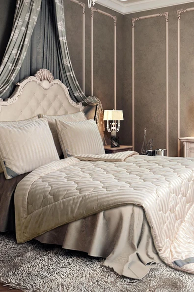 Varol Majesti Yorgan Çift Kişilik Bej - Resim 2