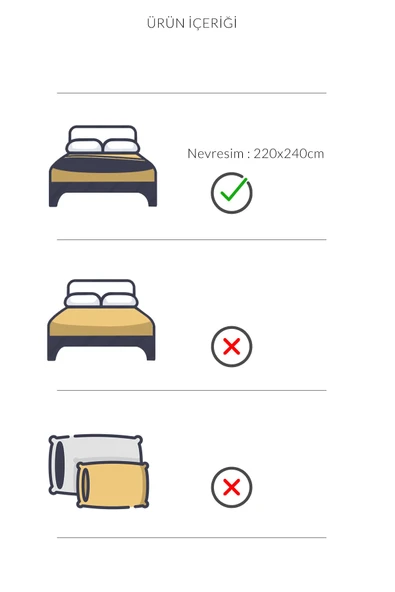 Varol Eris Serisi Pamuk Saten King Size Otel Nevresimi-Yorgan Kılıfı - Resim 3