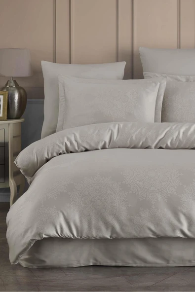 Varol Liyosel Jakar Nevresim Takımı Çift Kişilik - Nothingham Taş ürün görseli