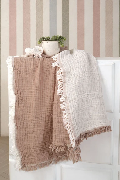 Varol 5 Katlı %100 Pamuk Müslin Bebek Battaniyesi - 3