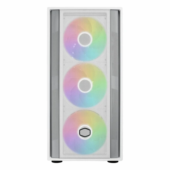 Cooler Master MasterBox 600 USB 3.2 ARGB eATX Mid Tower Beyaz Kasa - Resim 2