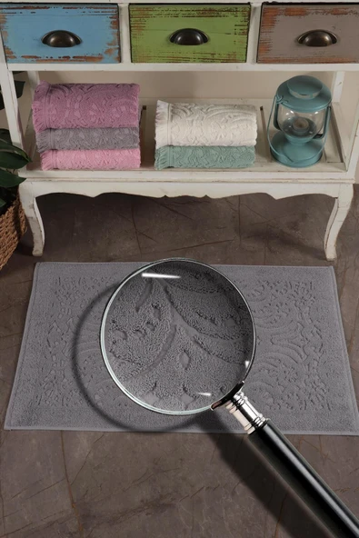 Varol 2 Adet Gramajlı Jakaranda Ayak Havlusu Paspas - 12