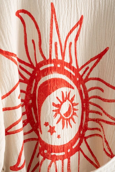 Varol Organik %100 Pamuk Kimono Yaka Sabalık Bornoz - Heliona v1 - Resim 3