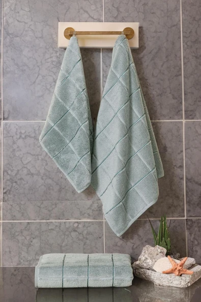 Varol KareMicro Cotton Banyo Havlusu 70X140cm - Resim 2