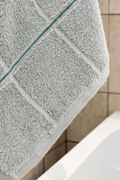 Varol KareMicro Cotton Banyo Havlusu 70X140cm - Resim 4