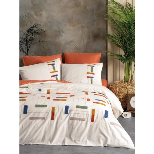 Cotton Box Puff Nakışlı Çift Kişilik Nevresim Takımı Katy Tarcin ürün görseli