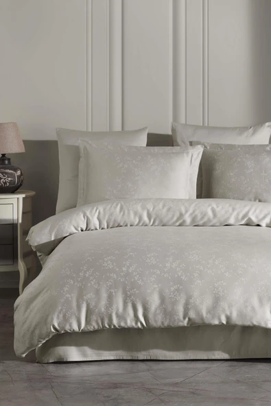 Varol Liyosel Jakar Nevresim Takımı Çift Kişilik - Lienzo Taş ürün görseli