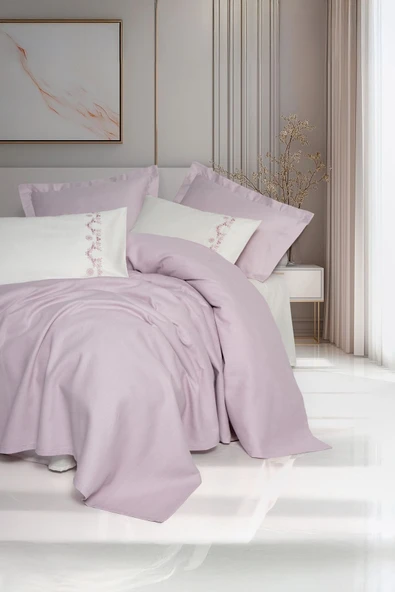 Cotton Box Serenity Bambu Çift Kişilik Pike Takımı Vaila Lila ürün görseli