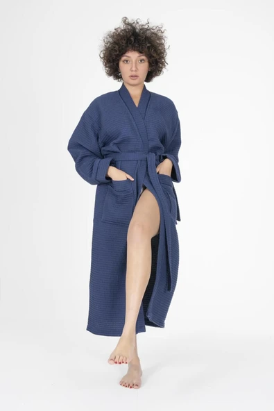 Varol Kaos Serisi Kimono Yaka Pike Bornoz Sabahlık - Resim 10