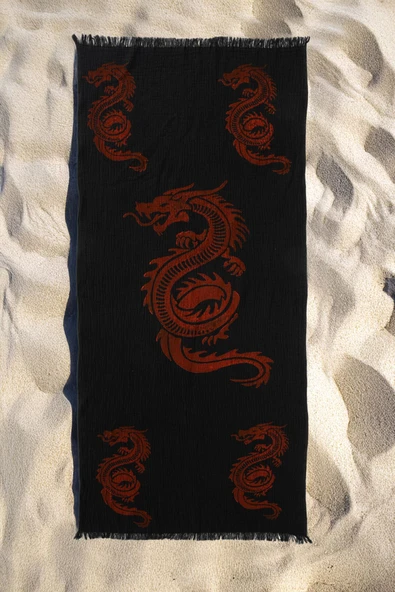 Varol Organik %100 Pamuk Müslin Peştemal - Viserion - Resim 3