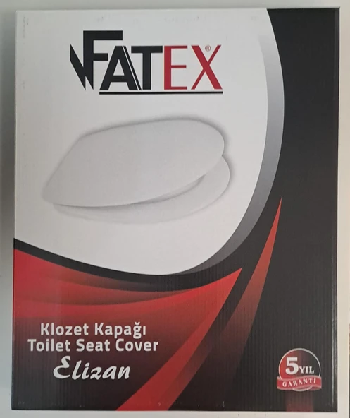 FATEX ELİZAN ( AKDENİZ ) ( 36,5 x 43,5 cm ) NORMAL KAPANAN PLASTİK KLOZET KAPAĞI ürün görseli 1