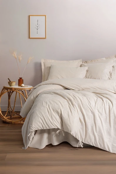 Cotton Box Keten Çift Kişilik Nevresim Takımı Esmira ürün görseli