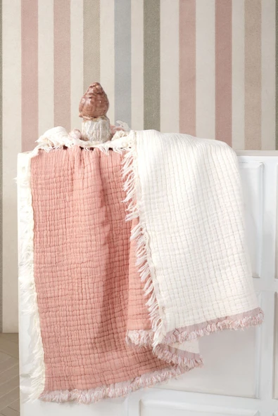 Varol 5 Katlı %100 Pamuk Müslin Bebek Battaniyesi - 4