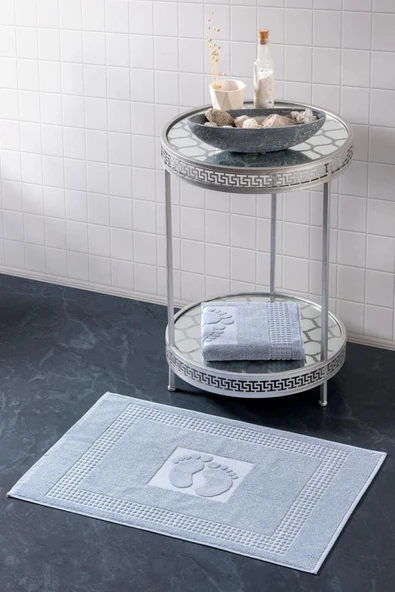 Varol 2 Adet Renkli Banyo Paspas Ayak Havlusu 50x70 - 5