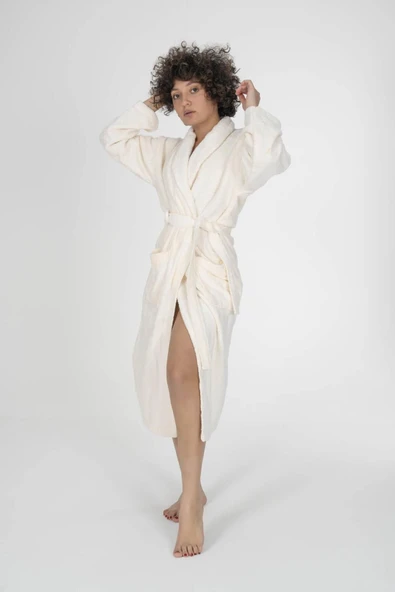 Varol Bukle Gramajlı Bambu Unisex Bornoz - Resim 12