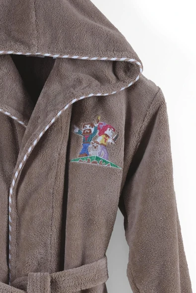 Varol Bambu Nakışlı Garson Boy Bornoz- M.Craft - 4