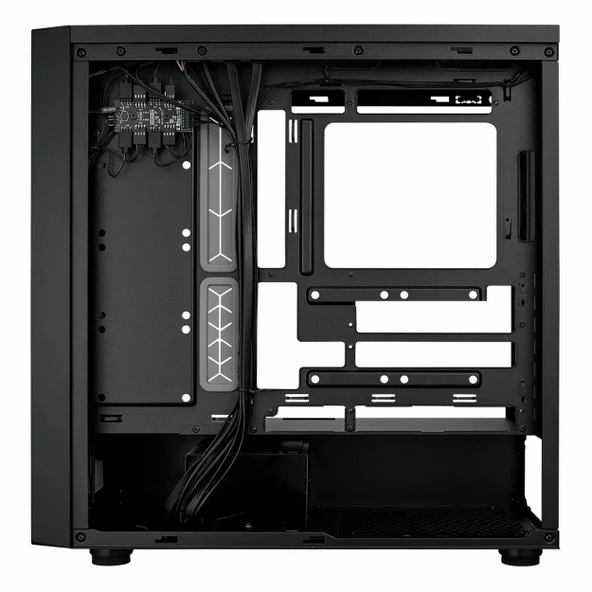 Cooler Master MasterBox 600 USB 3.2 ARGB eATX Mid Tower Siyah Kasa - Resim 7