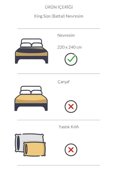 Varol İkaros Serisi King Size Otel Nevresimi (Yorgan Kılıfı) 57 Tel - Resim 3