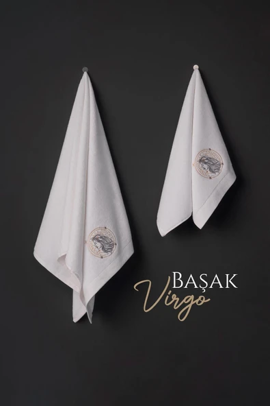 Varol Lüks Microcotton Burç Nakışlı Havlu Seti – Yumuşak & Dayanıklı - Resim 4