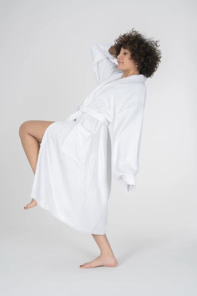 Varol Eros Serisi Bukle Otel Bornozu 1100gr - Resim 4