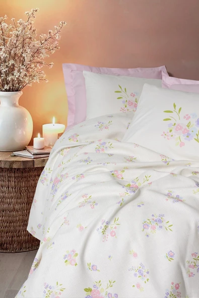 Cotton Box Estiva Tek Kişilik Pike Takımı Petal Pembe ürün görseli 1