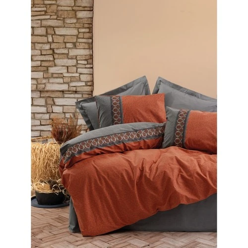 Cotton Box Folk Ark Çift Kişilik Nevresim Takımı Tamaya Kiremit ürün görseli