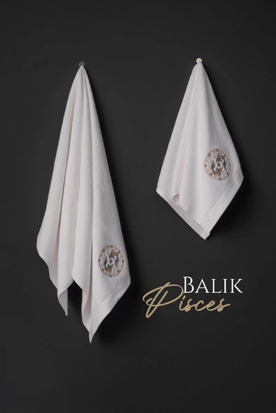 Varol Lüks Microcotton Burç Nakışlı Havlu Seti – Yumuşak & Dayanıklı - Resim 11