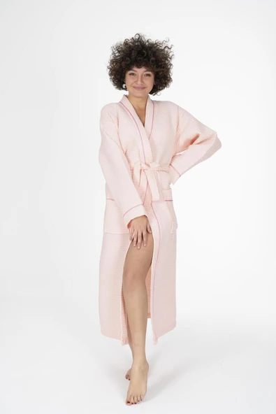 Varol Kaos Serisi Kimono Yaka Pike Bornoz Sabahlık - Resim 6