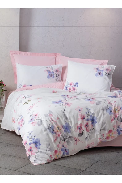 Cotton Box Modeline Tek Kişilik Nevresim Takımı Jayda Pembe - 1