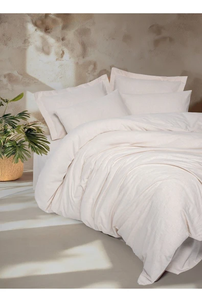 Cotton Box Keten Çift Kişilik Nevresim Takımı Basic - Resim 3