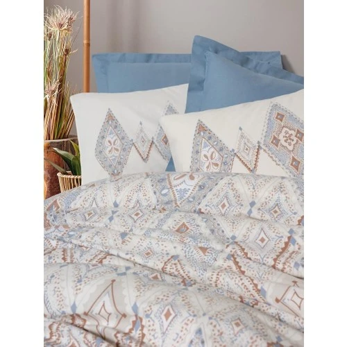 Cotton Box Bohem Serisi Çift Kişilik Nevresim Takımı Zanora indigo - 3