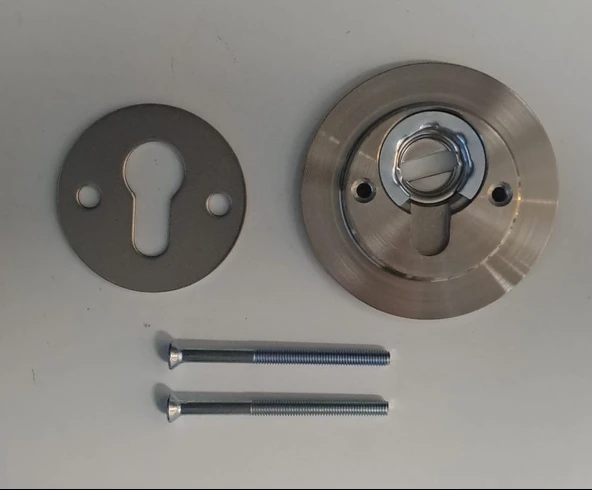 ÇELİK KAPI ROZET TAKIMI TASLI - SATEN - Resim 2