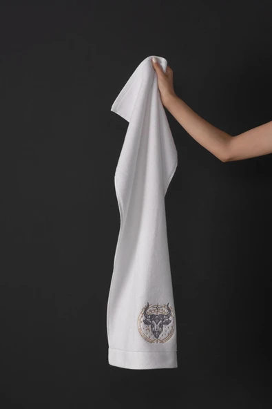 Varol Lüks Microcotton Burç Nakışlı Havlu Seti – Yumuşak & Dayanıklı - Resim 12