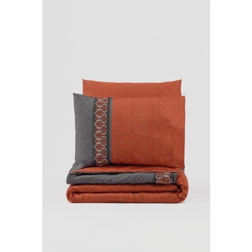 Cotton Box Folk Ark Çift Kişilik Nevresim Takımı Tamaya Kiremit - Resim 3