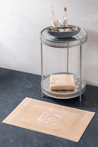 Varol 2 Adet Renkli Banyo Paspas Ayak Havlusu 50x70 - 4