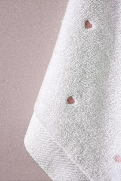 Varol Love Serisi Nakışlı Micro Cotton Banyo Havlu Seti - Resim 9