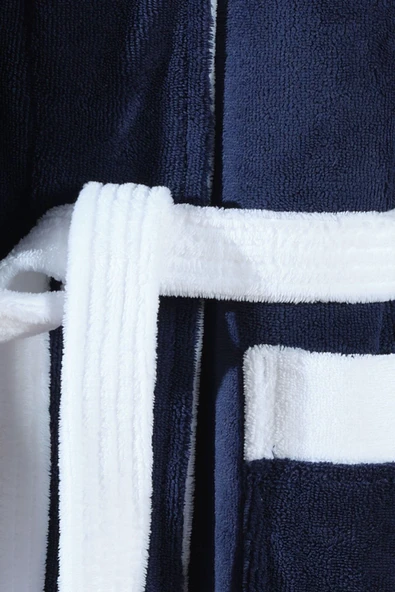 Varol Biyeli Kapşonlu Bambu Bornoz - 11