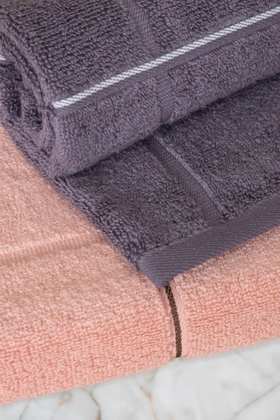 Varol Kare Serisi Micro Cotton 30x50cm 3 Lü Havlu Seti - Resim 3