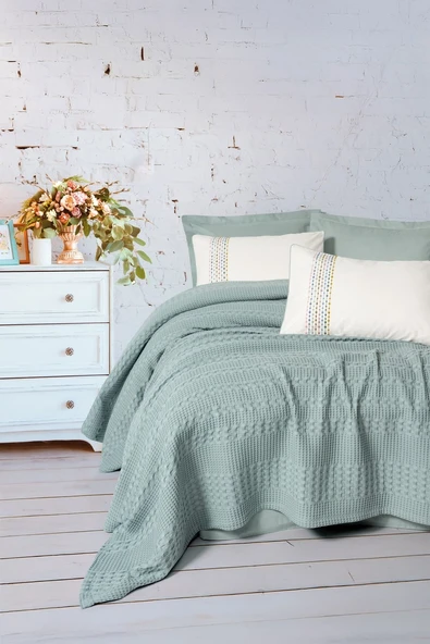 Cotton Box Aura Tek Kişilik Takımı Pebble Mint ürün görseli