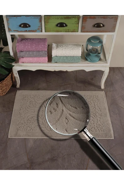 Varol 2 Adet Gramajlı Jakaranda Ayak Havlusu Paspas - 9