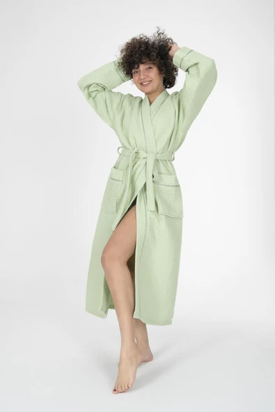 Varol Kaos Serisi Kimono Yaka Pike Bornoz Sabahlık - Resim 9