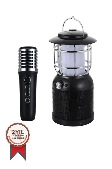 Torima SD08 Siyah Mikrofonlu Bluetooth Hoparlör Nostalji Fener Speaker ürün görseli