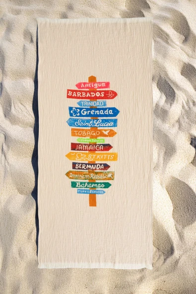 Varol Organik %100 Pamuk Müslin Peştemal - Nomada - Resim 2