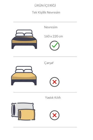Varol Eris Serisi Pamuk Saten Tek Kişilik Otel Nevresimi-Yorgan Kılıfı - Resim 3