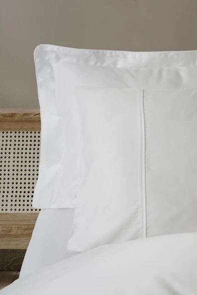 Cotton Box Silky Saten Çift Kişilik Nevresim Takımı Beyaz - Resim 4