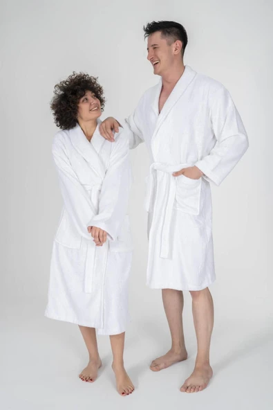 Varol Bukle Gramajlı Bambu Unisex Bornoz - Resim 3