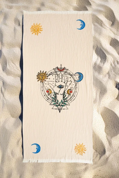 Varol Organik %100 Pamuk Müslin Peştemal - Solyra - Resim 2