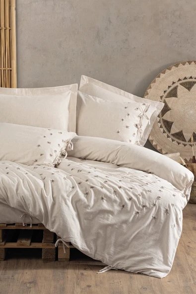 Cotton Box Keten Çift Kişilik Nevresim Takımı Arie ürün görseli