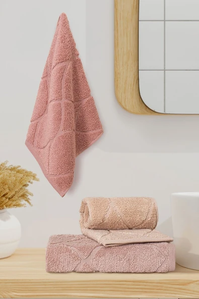 Varol Voli Serisi Micro Cotton 30x50cm 3 Lü Havlu Seti ürün görseli